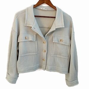 Blu Pepper Minty Cropped Jacket Size M